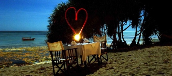 Beach dinner in zanzibar