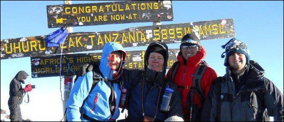 Uhuru Peak highest point in Afrika